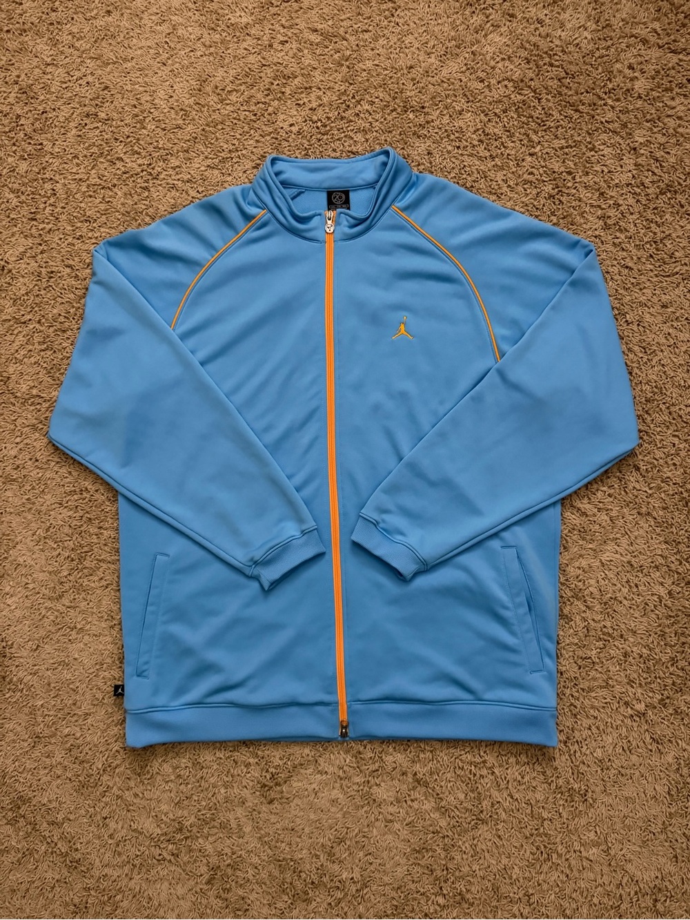 Vintage Nike Air Jordan Jumpman Track Jacket Size 2XL Carolina Blue Carmelo UNC